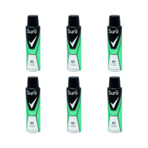 Sure Quantum Dry Anti-Perspirant Deodorant Spray 150ml - Pack of 6