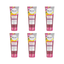Biore Clear & Bright Yuzu Lemon + Dragon Fruit Scrub 100ml - Pack of 6