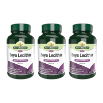 Natures Aid Soya Lecithin High Strength 1200mg 90 Softgels - Pack of 3