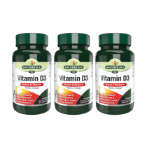 Natures Aid Vitamin D3 Super Strength 4000IU 60 Tablets - Pack of 3