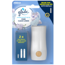 Glade Pure Clean Linen reusable air freshener spray device and refill