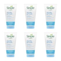 Simple Water Boost Micellar Gel Facial Wash 150 ML - Pack of 6