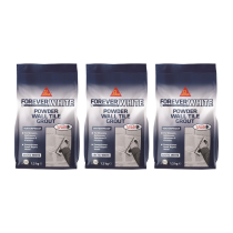 Everbuild Forever White Powder Wall Tile Grout Waterproof 1.2kg - Pack of 3