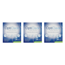 OptiClear Lens Wipes Smear-Free Quick-Drying 26 Wipes - Pack of 3