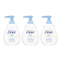 Dove Baby Head to Toe Wash Rich Moisture For Soft Skin 200 ML - Pack of 3