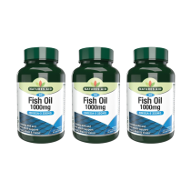 Natures Aid Fish Oil 1000mg Omega-3 330mg 90 Softgels - Pack of 3