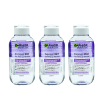 Garnier Skin Active 2 in 1 Eye Makeup Remover Ultra-Efficient 125ml - Pack of 3