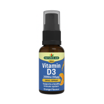 Natures Aid Vitamin D3 2000IU Oral Spray for Immune System 30ml - Pack of 3