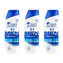 Head & Shoulders Men Total Care 2 in 1 Shampoo and Conditioner 250 ML - Pack of 3