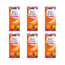 Beauty Formulas Argan Oil Wax Strips Legs & Body 20s - Pack of 6