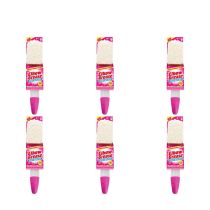 Elbow Grease Pink Washing Up Liquid Dispensing Dish Brush - Pack of 6
