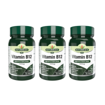 Natures Aid Vitamin B12 Sublingual Methylcobalamin 90 Tablets - Pack of 3