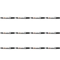 BIC Marking Permanent Marker Pen 2300 Black - Pack of 12