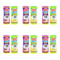 Elbow Grease Foaming Drain Cleaner 500g tub on a bathroom shelf beside the sink
