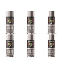 Paint Factory Colour It Chrome Effect Gloss Spray Paint 400ml - Pack of 6