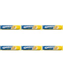 Oreo Golden Vanilla-Flavoured Sandwich Biscuits, 154g - Pack of 6