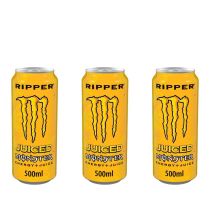 Monster Ripper Tropical Energy Drink 500ml - Pack of 3