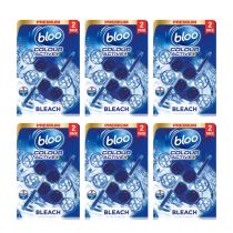 Bloo colour active Toilet Rim Block Bleach Capsule 2x 50g - Pack of 6