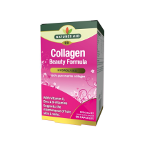 Natures Aid Collagen Beauty Formula Hydrolysed 90 Capsules - Pack Of 1