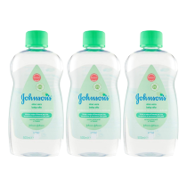 Johnson's Baby Moisturising Oil Aloe Vera 500ml - Pack of 3