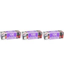TidyZ Freezer Tie Handles Bags 100 Count - Pack of 3