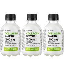 Active+ Collagen Water 2500mg Lime & Ginger 240ml - Pack of 3