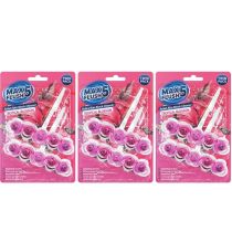 Max Flush 5 Tropical Blossom Toilet Rim Block Twin Pack 2x45g - Pack of 3