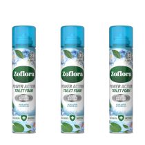 Zoflora Blue Lotus & Water Lily Toilet Foam Cleaner 300ml - Pack of 3