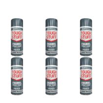 Paint Factory Tough Stuff Grey Primer Enamel Spray 400ml - Pack of 6