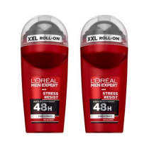 L'Oréal Men Expert Stress Resist Anti-Perspirant Roll-On 50ml - Pack of 2