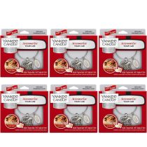 Yankee Candle Sparkling Cinnamon Car Fragrance Starter Kit - Pack of 6