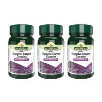 Natures Aid Digestive Enzyme Complex with Betaine HCl 60 Tablets - Pack of 3