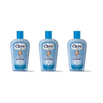 Clere 100% Pure Glycerin Liquid for Skin Care 100ml - Pack of 3