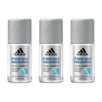 Adidas Fresh Endurance Women's Antiperspirant Roll-On Deodorant 50 ML - Pack of 3