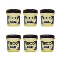 Eco Style Black Castor And Flax Seed Oil Hair Gel 473ml - Pack of 6