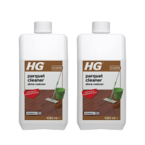 HG Parquet Cleaner Shine Restorer Wooden Floor Gloss Fresh Scent 1L - Pack of 2