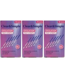 Clear & Simple Ovulation Test Strips 5 Counts - Pack of 3