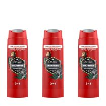 Old Spice Wolfthorn 3 in 1 Shower Gel 400ml - Pack of 3