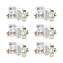 Air Wick Cosy Cottage Frosted Roses & Snowberry Plug-In Diffuser Kit with Refill 19ml x 6