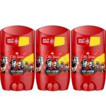 Old Spice Epic Legend Deodorant Stick 50ml - Pack of 3