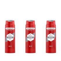 Old Spice Original 3 In 1 Shower Gel 400ml - Pack of 3