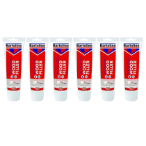 Bartoline Ready Mixed Wood Filler White Tube 330g - Pack of 6