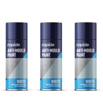 Rapide Anti Mould White Spray Paint 400ml - Pack of 3