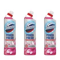Domestos Power Fresh Floral Toilet Gel 750ml - Pack of 3