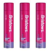 Bristows Natural Hold Flexible Control Hairspray 400ml - Pack of 3