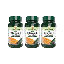Natures Aid Vitamin C 1000mg Time Release Vegan 30 Tablets - Pack of 3