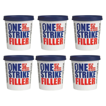 Everbuild One Strike Multi-Purpose Quick-Drying Filler White 450 ml - Pack of 6