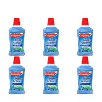 Colgate Triple Action Fresh Breath Zero Alcohol Mouthwash 500ml - Pack of 6