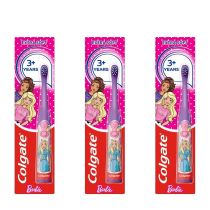Colgate Barbie Extra Soft Toothbrush for Kids 1 Piece - Pack of 3
