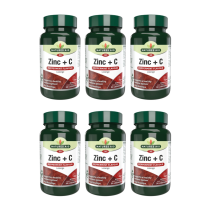 Natures Aid Zinc & Vitamin C Lozenges with Rosehip 30 Lozenges - Pack of 6